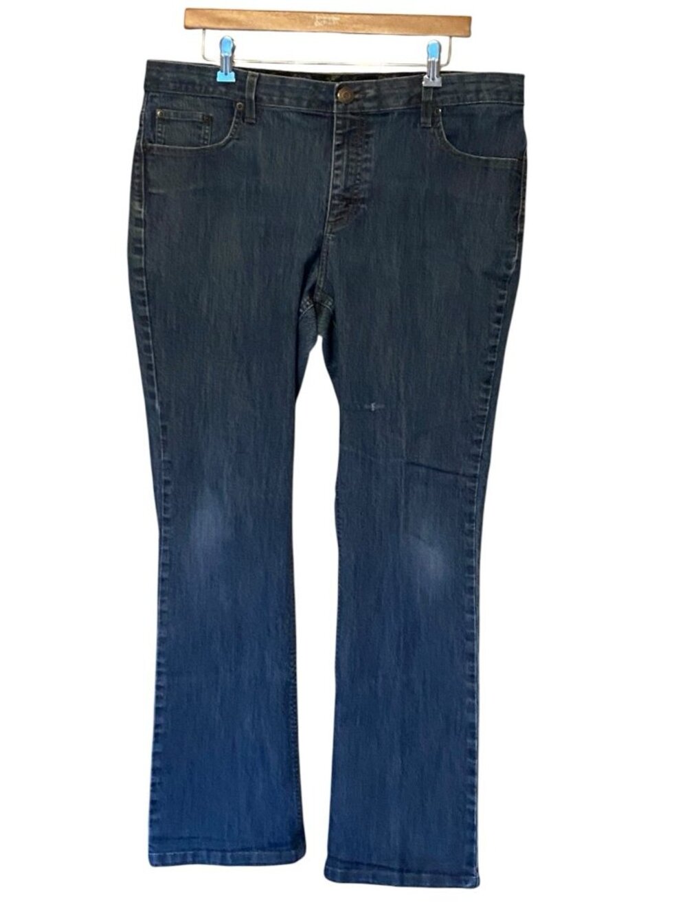 Merona Denim Jeans Women's 16 Dark Wash Stretch Comfort 38x31